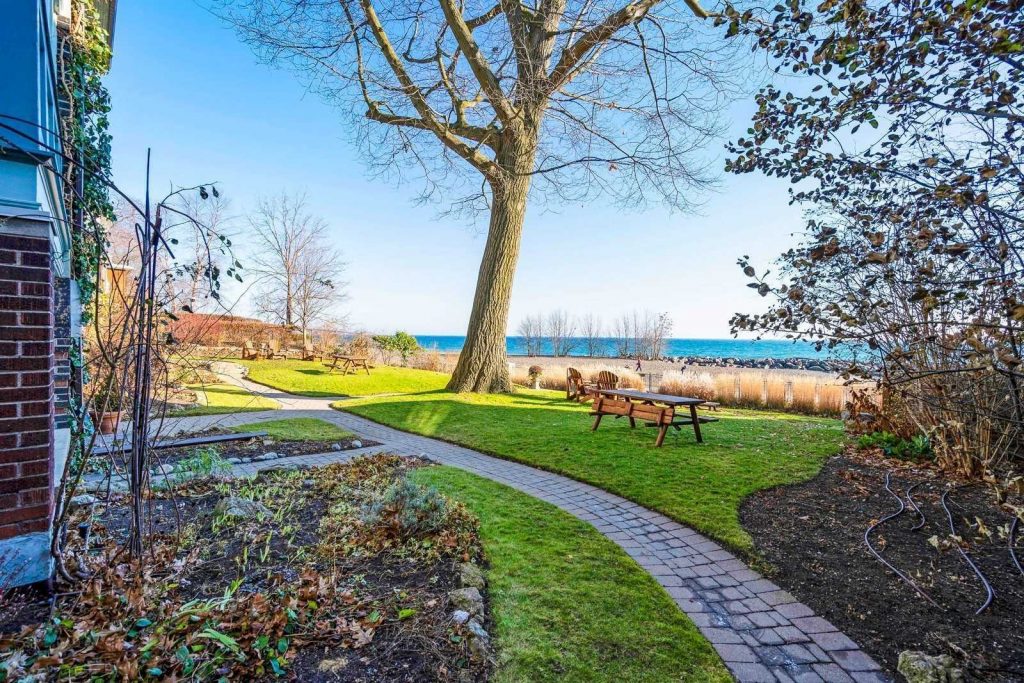 Backyard of a listing in the Beaches, one of the best neighbourhoods in Toronto