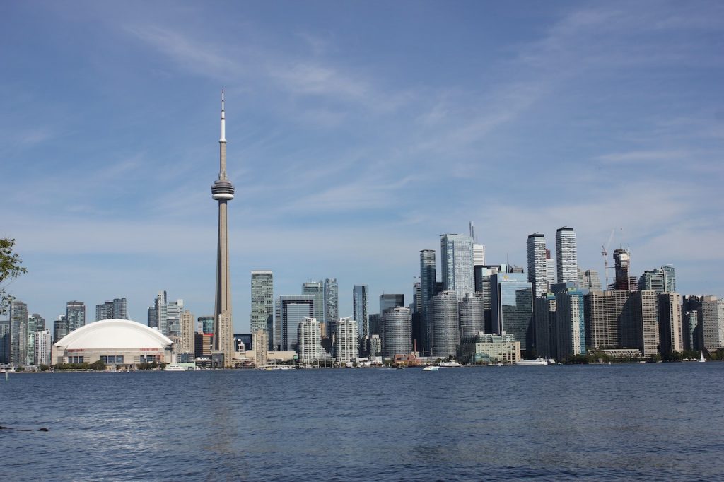 A shot of the Toronto skyline 